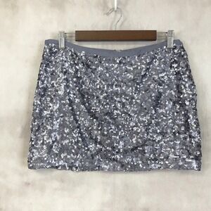 London Jean Sequin Mini Skirt Size 6 Y2K Party Glam‎ Evening Sparkly Stagecoach